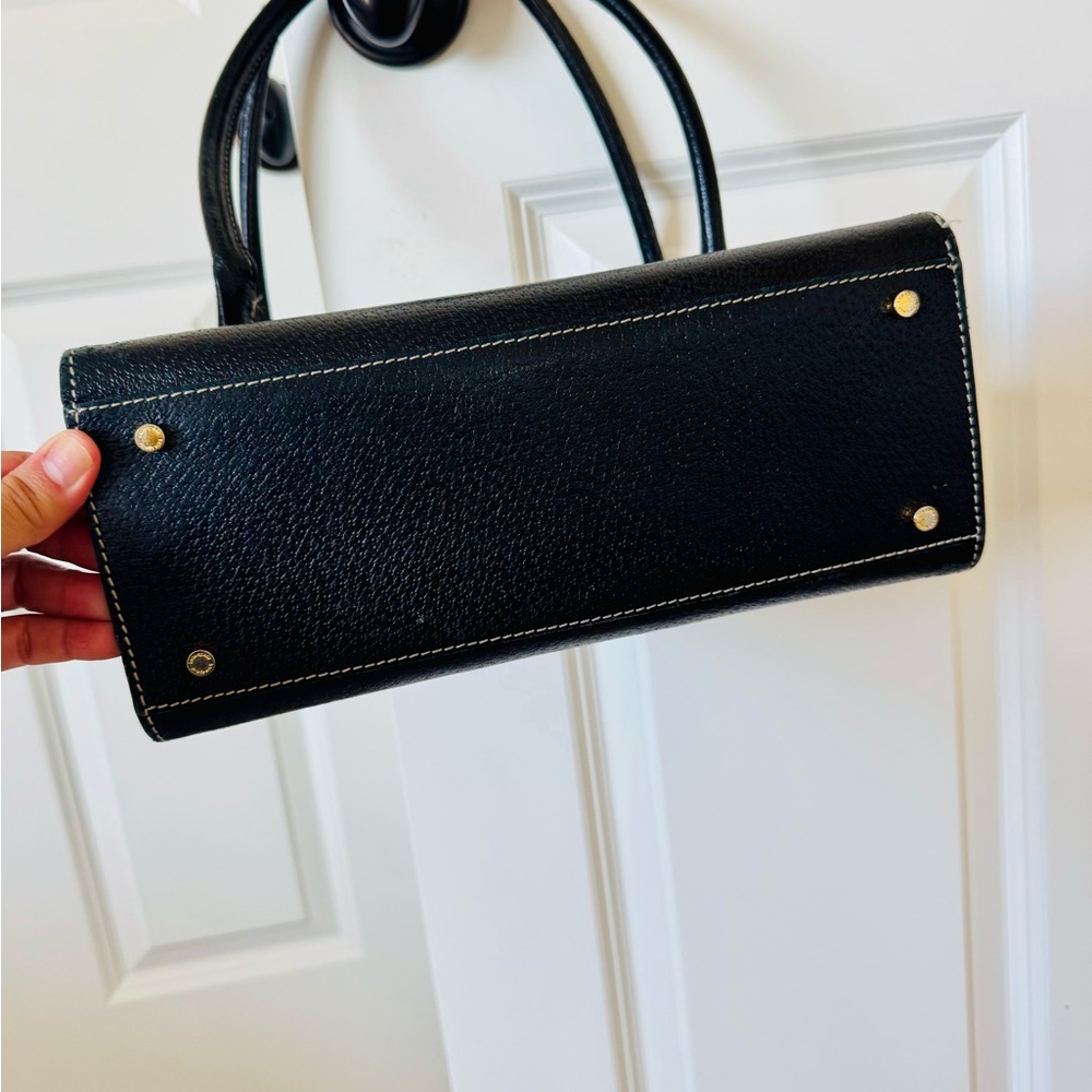 Vintage Kate Spade Elegant Black Leather Handbag - Picture 6 of 15